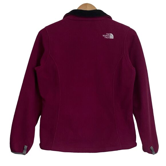 The North Face Womens Size Medium Full Zip Fleece Jacket Pockets Purple - Picture 5 of 9